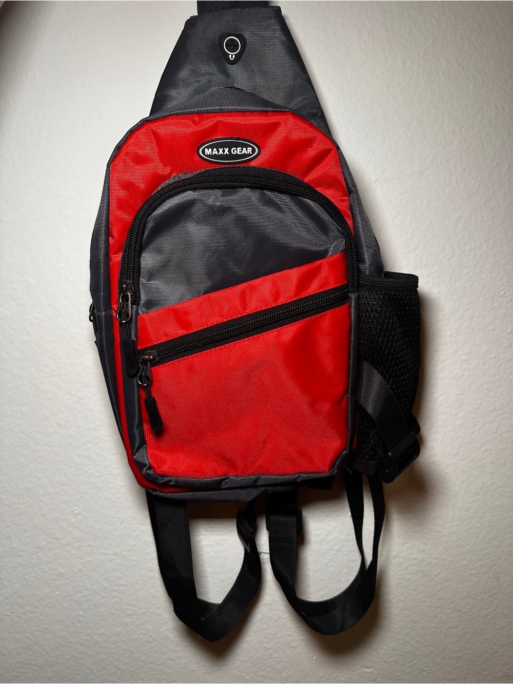 Red and Gray Men’s Sling Belt Bag -A5